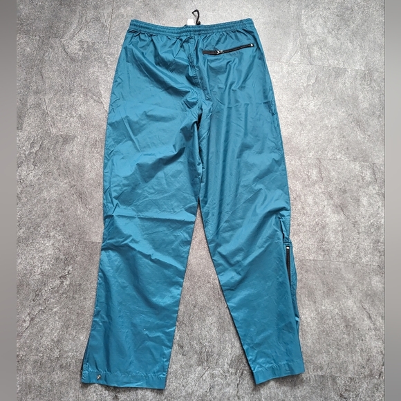 Vintage Helly Hansen rain pants Green teal Size medium - Picture 3 of 9
